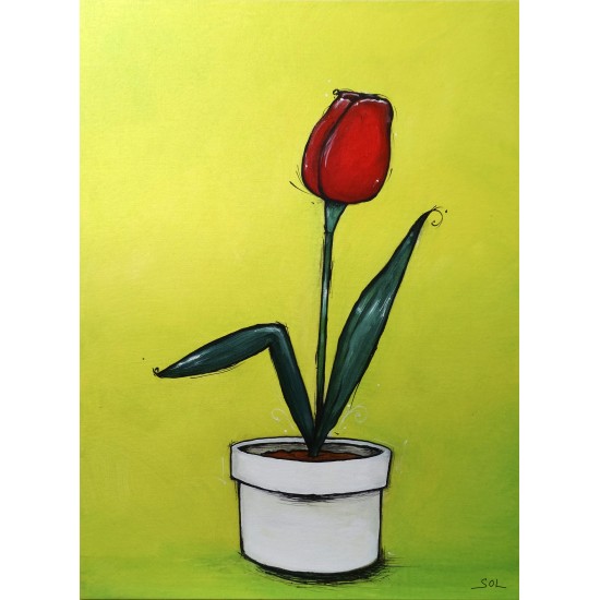Reproduction de la toile "Tulipe" de Marie-Sol St-Onge